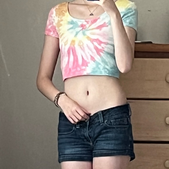Tie dye ballet crop top: - Picture 2 of 9